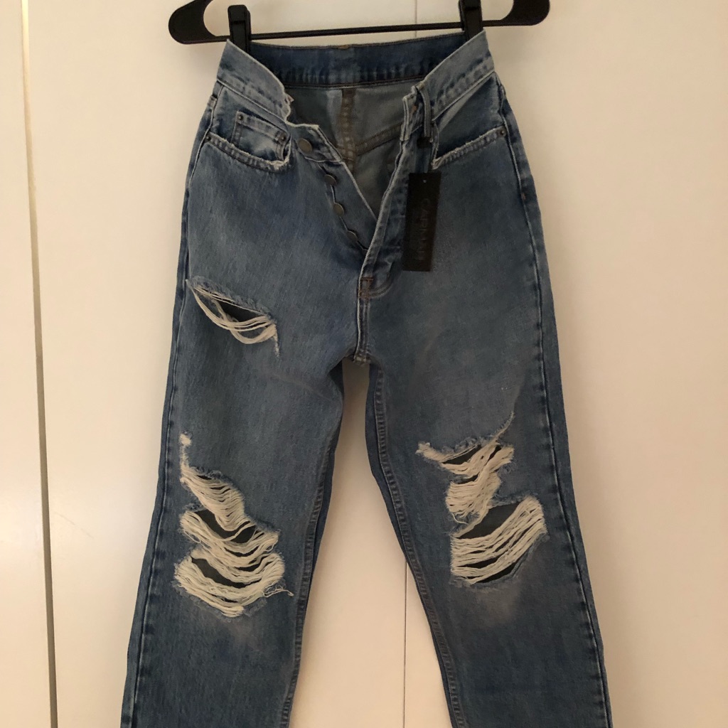 Carmar Emilia Boyfriend Ripped Distressed Jeans